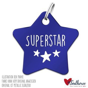 “Superstar” Pferdemarke Stern blau
